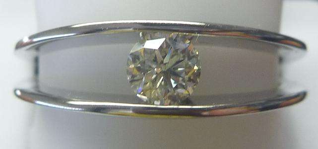 **GORGEOUS [R23968]** HIGH QUALITY [SI2] TENSION SET [0.400ct] DIAMOND RING [WHITE GOLD] - BUY SAFE