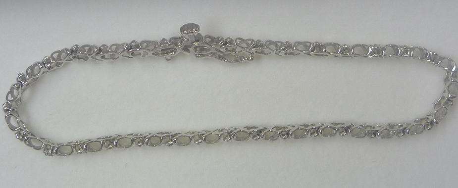 **SOUGHT AFTER [R22308]** DIAMOND [0.50cts] TENNIS BRACELET ROUND CUT [WHITE GOLD] - BUY SAFE