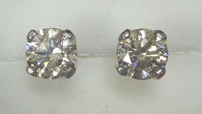 **MASSIVE [R49215]** DESIGNER SPARKLING [1.290ct] DIAMOND EARRINGS [WHITE GOLD] -  BUY SAFE
