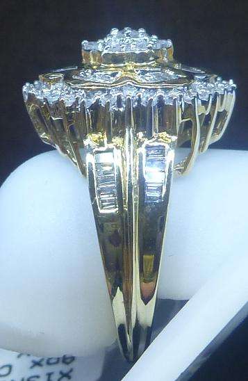 **WOW - DESIGNER [R44528]** BAGUETTE / ROUND [0.850ct] DIAMOND RING [5.293g] YELLOW GOLD - BUY SAFE