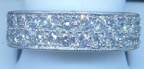 **GORGEOUS [R42838]** HIGH [G / VS] QUALITY [1.050ct] DIAMOND BAND [4.633g] WHITE GOLD -BUY SAFE