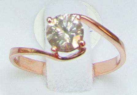 **DESIGNER TWIST [R33187]** ROUND CUT DIAMOND [0.730ct] RING [ROSE GOLD] - BUY SAFE