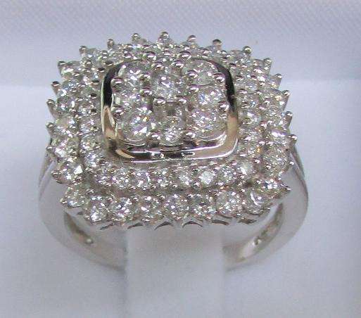 **JAW DROPPING [R64183]** 3 TIER DESIGN [2.00ct] DIAMOND RING [4.591g] WHITE GOLD - BUY SAFE