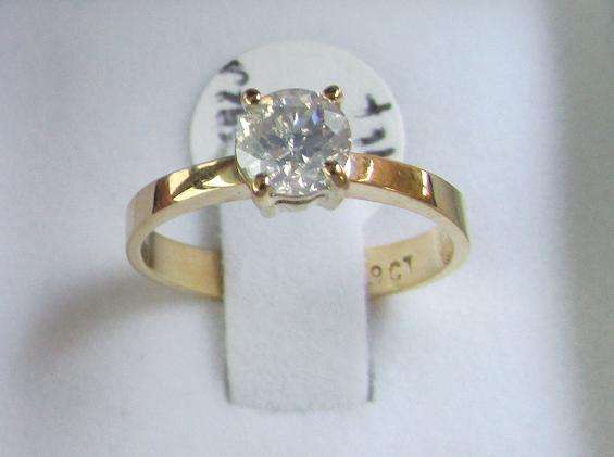 **CERTIFIED [R42078]** INCREDIBLE ROUND CUT DIAMOND [0.592ct] SOLITAIRE [YELLOW GOLD] - BUY SAFE