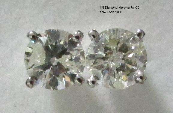 **GORGEOUS [R42287]** DESIGNER SPARKLING [1.400ct] DIAMOND EARRINGS [WHITE GOLD] - BUY SAFE