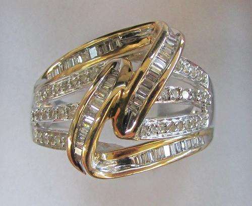 **JAW DROPPING [R48527]** DESIGNER BAGUETTE [1.00ct] DIAMOND RING [7.108g] WHITE GOLD - BUY SAFE