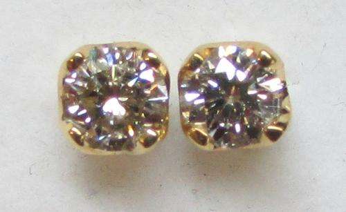**REAL DEAL [R37458]** DESIGNER SPARKLING [0.6980ct] DIAMOND EARRINGS [YELLOW GOLD] - BUY SAFE