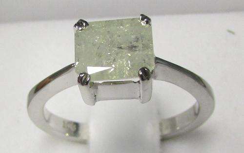 **BARGAIN BUY [R39622]** CLEARANCE [2.020ct] DEAL RADIANT CUT SOLITAIRE [WHITE GOLD] - BUY SAFE