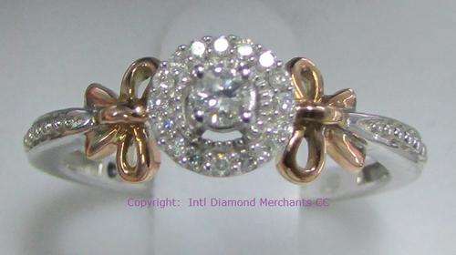 **STUNNING [R23419]** 2 TONE DESIGN DIAMOND [0.267ct] RING [WHITE / YELLOW GOLD] - BUY SAFE