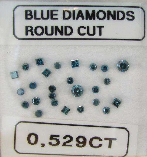 **DAZZLING DIAMONDS** SPARKLING [0.529ct] ROUND CUT [BLUE DIAMONDS]  FROM R1 - BUY SAFE