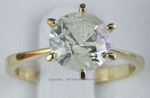 **BARGAIN BUY [R59622]** CLEARANCE [1.530ct] DEAL ROUND CUT SOLITAIRE [YELLOW GOLD] - BUY SAFE