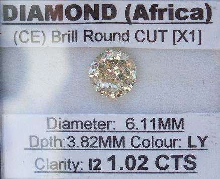 **HIGH QUALITY** NATURAL [1.02CT] SPARKLY ROUND CUT DIAMOND - R1 NO RESERVE**