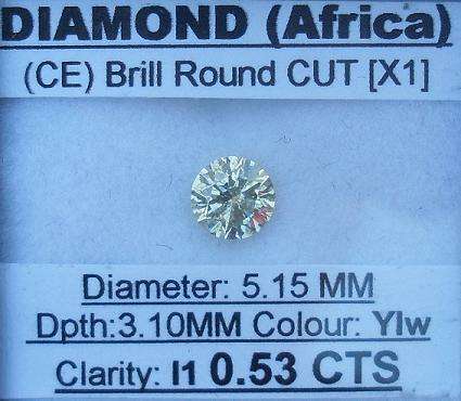 **SPARKLY** STUNNING [0.53CT] ROUND CUT DIAMOND - BUY SAFE**