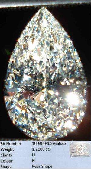 **HUGE CERTIFIED DIAMOND [1.500ct]  EGL CERTIFIED PEAR CUT** - BUY SAFE