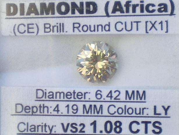 **VERY FIERY**  [1.080CT] GORGEOUS ROUND CUT [VS2] DIAMOND - BUY SAFE**