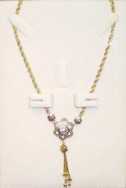 **EXCLUSIVE** SOLID [18K] GOLD [13.232g] DESIGNER NECKLACE & PENDANT- BUY SAFE