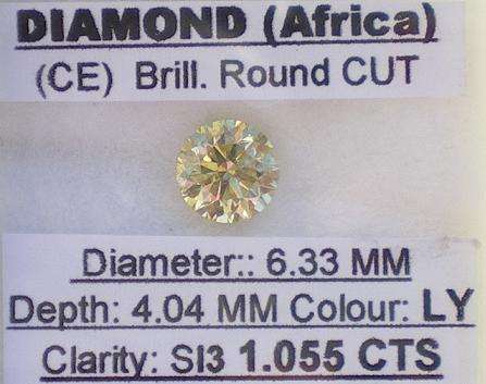 **VERY FIERY**  [1.055CT] GORGEOUS ROUND CUT [SI3] DIAMOND - BUY SAFE**