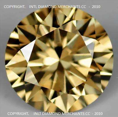 **VERY FIERY** [1.510ct] NATURAL ROUND CUT CHAMPAGNE DIAMOND - R1 NO RESERVE**