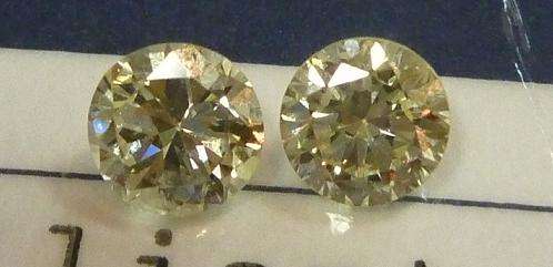 **EGL CERTIFIED EARRING PAIR** [1.060ct] ROUND CUT [EYE CLEAN / SI1] DIAMONDS -HIGH VALUE [BUY SAFE]