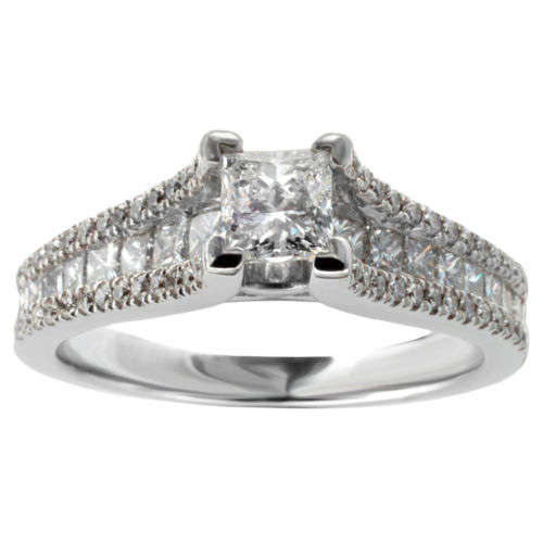 **ELEGANT [R52876]** HIGH [VS] QUALITY [1.00ct] DIAMOND RING [4.828g] SOLID WHITE GOLD - BUY SAFE