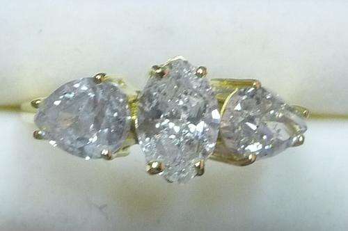 **MASSIVE [R102564]** GREAT VALUE [3.010ct] NATURAL DIAMOND RING [3.489g] 18KT YELLOW GOLD -BUY SAFE