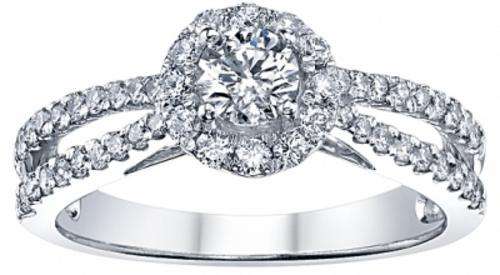 **SPECTACULAR [R52367]** HIGH QUALITY [1.00ct] DIAMOND RING [4.376g] SOLID WHITE GOLD - BUY SAFE