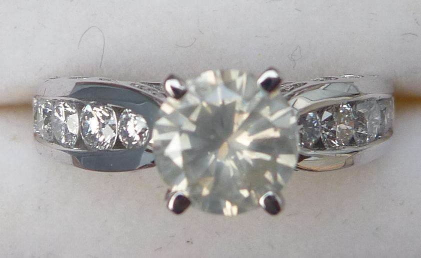 **FANTASTIC VS QUALITY [R75200]** MASSIVE [2.015ct] DIAMOND RING [5.341g] WHITE GOLD - BUY SAFE