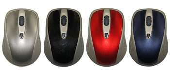 iSONIC 5001 2.4GHz WIRELESS OPTICAL MOUSE WITH MICRO USB RECEIVER, GREY