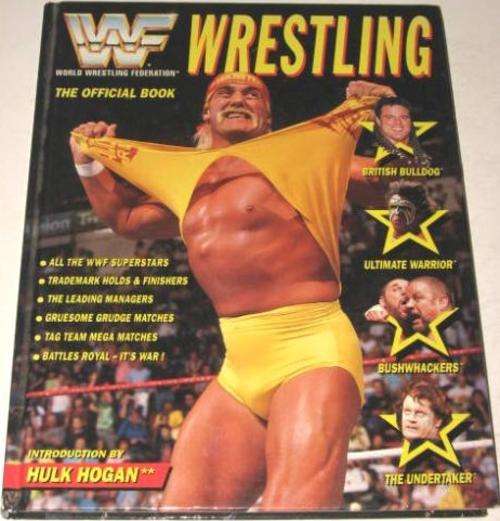 *AUTOGRAPHED* WWF WRESTLING: THE OFFICIAL BOOK BY E. R. RICCIUTI