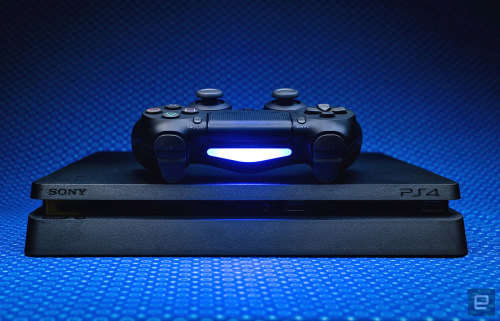 PLAYSTATION 4 SLIM 500GB WITH 2 CONTROLLERS