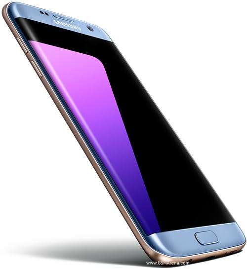 Samsung Galaxy S7 Edge - CORAL BLUE - CRACKED SCREEN