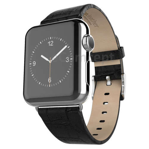 APPLE WATCH 38MM stainless steel with leather strap