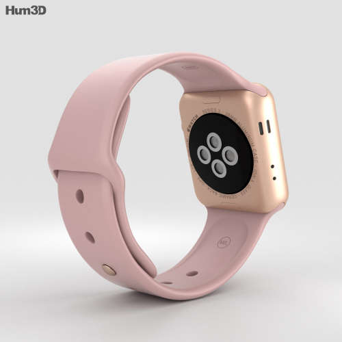 APPLE WATCH SERIES 3 - 42MM - GOLD ALUMINIUM WITH PINK SPORT BAND