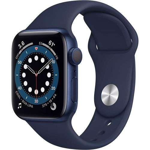 APPLE WATCH SERIES 6 - 44MM - BLUE WITH NAVY SPORTS BAND - GPS