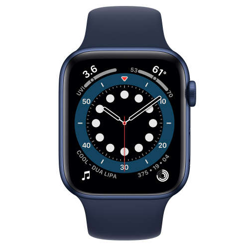 APPLE WATCH SERIES 6 - 44MM - BLUE WITH NAVY SPORTS BAND - GPS
