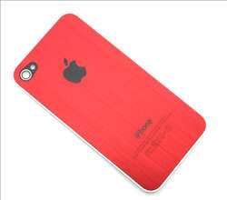 RED METALLIC IPHONE 4 COVER