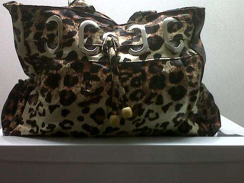 LEATHER HANDBAGS - AMAZING - IN TIGER SKIN COLOUR