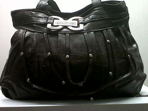 BISCAST LEATHER HANDBAGS IN BROWN