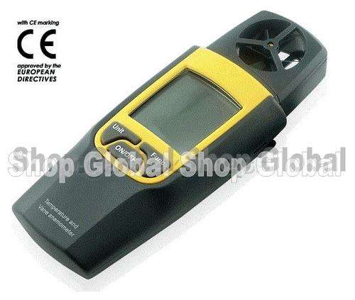 Digital Anemometer (wind speed) meter and Thermometer. (2 Year Warranty) FREE SHIPPING.