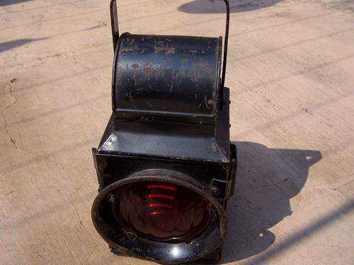 Antique / Vintage S.A. Railways Signaling Lamp With Burner - FREE SHIPPING