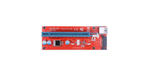 PCI-E x1 to x16 Extender Riser Card Adapter With USB 3.0 Cable - SATA Powered