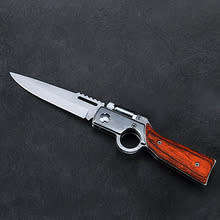 Rifle Folding Knife with LED Light