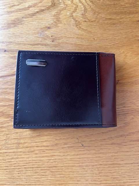 Humers brown artificial leather wallet