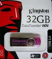 Kingston 32GB DataTraveler 101 Flash Drive Usb 2.0