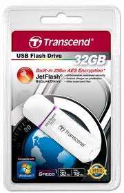 Transcend 32GB JetFlash 620, Built in 256bit AES Encryption