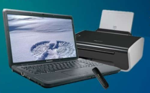 Lenova, Pentium DualCore 2.1Ghz T3500, 2 GB RAM, 250GB HDD, 15.6" HD LED,+ FREE Printer +  4GB FLASH