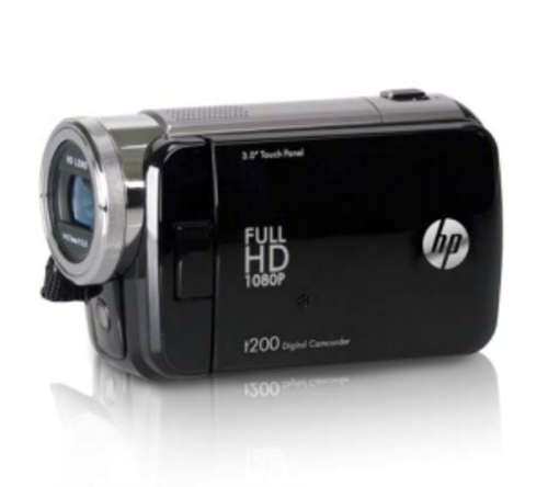 HP t200 Digital Camcorder, 3.0" Touch Screen LCD Full HD 1080p/30 fps, 16 X D-Zoom, 16MP images