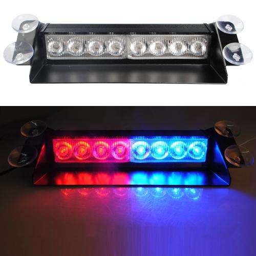 8 x LED 12v Dash Lights Blue/Blue