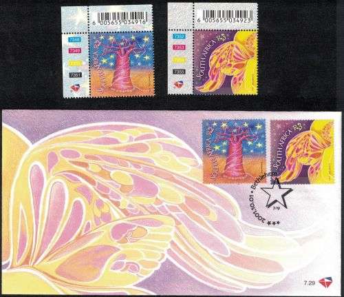 RSA - 2001 Chrismas 2001 - UMM SACC 1449-1450 & FDC 7.29