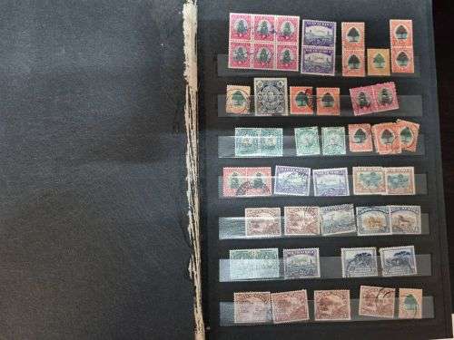 RSA - 2 Stock Albums with used RSA stamps